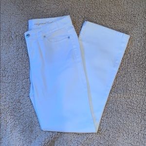 LOFT White Original Bootcut Jeans